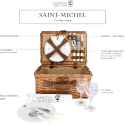 Panier pique-nique saint-michel 2 pers.