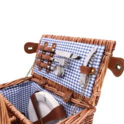Panier pique-nique st-germain bleu 4p