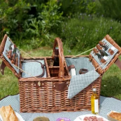 Panier pique-nique st-germain vert 4p
