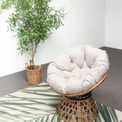 Papasan salon de jardin 2 fauteuils et 1 table