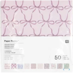 Papier origami - la vie en rose