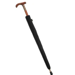 Parapluie canne bois