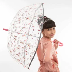 Parapluie enfant transparent licorne