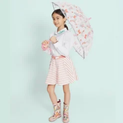 Parapluie enfant transparent papillon