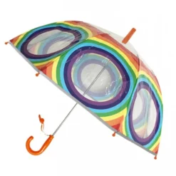 Parapluie enfant transparent arc en ciel