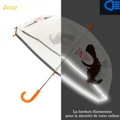 Parapluie enfant transparent dinosaure