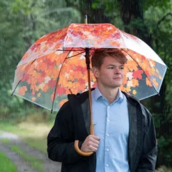 Parapluie feuilles d'automne 95cm