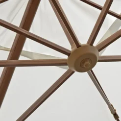 Parasol déporté écrue 3x3 m poseidon