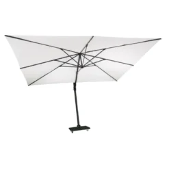 Parasol déporté écrue 4x3 m poseidon