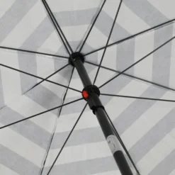 Parasol rayé bleu