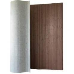 Paravent bambou 200 x 250 cm brun fonce