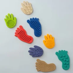 Parcours sensoriel montessori pieds