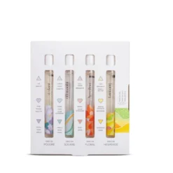4 parfums corps bio - coffret roll-on