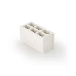 Parpaing- pot à crayons béton blanc
