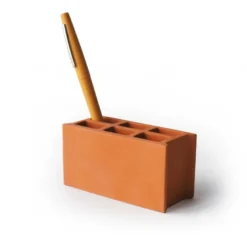 Parpaing - pot à crayons terracotta