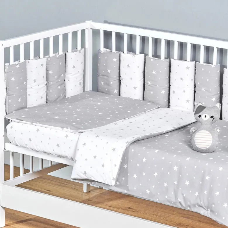 Parure bébé réversible coton stella