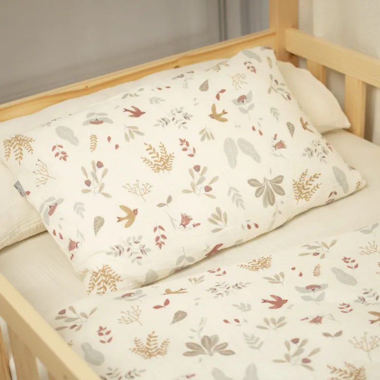 Parure de lit gaze coton réversible