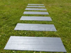 Pas japonais ardoise rect 100x30