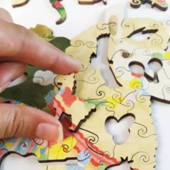 Paulette et sacha puzzle bois lama ani