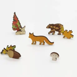 Paulette et sacha puzzle en bois renard