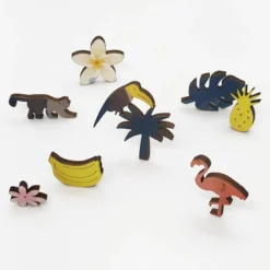 Paulette et sacha puzzle en bois toucan