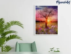 Peinture par numéro arbre corps de femme
