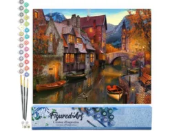 Peinture par numéro canaux chaleureux