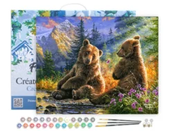 Peinture par numéro couple d'ours
