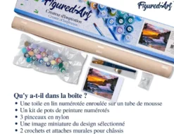 Peinture par numéro falaise et vagues