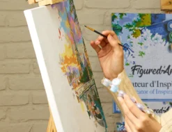 Peinture par numéro féé dorée