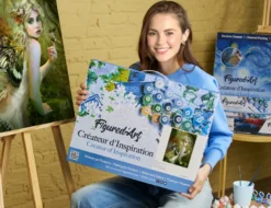 Peinture par numéro féé dorée