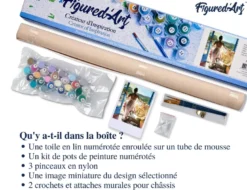 Peinture par numéro femme à sa fenêtre