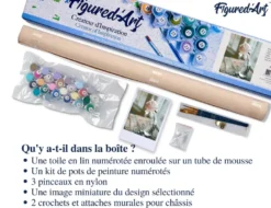 Peinture par numéro fleur blanche