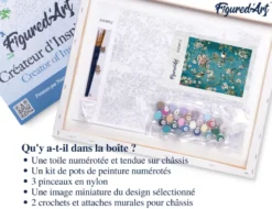 Peinture par numéro fleurs et oiseaux 2