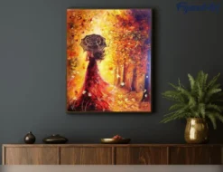 Peinture par numéro forêt d'automne et .