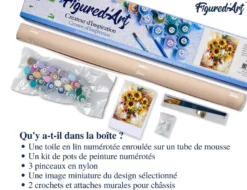 Peinture par numéro jolis tournesols