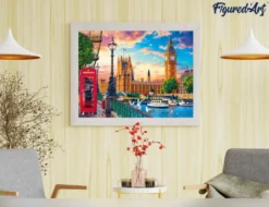 Peinture par numéro londres au printemps