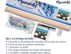 Peinture par numéro lumières sur le lac