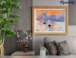 Peinture par numéro monet impression .