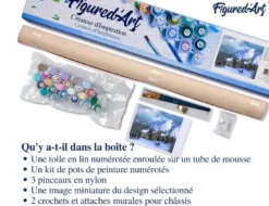 Peinture par numéro noël dans les alpes