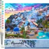 Peinture par numéro paysage de grèce