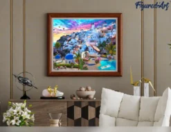 Peinture par numéro paysage de grèce