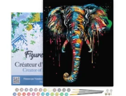 Peinture par numéro peinture elephant