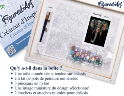 Peinture par numéro peinture elephant
