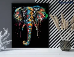 Peinture par numéro peinture elephant