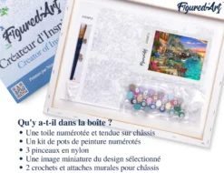 Peinture par numéro port fleuri