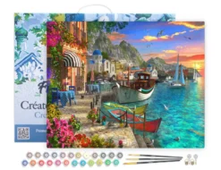 Peinture par numéro port fleuri