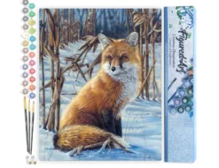 Peinture par numéro renard dans la neige