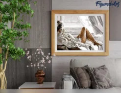 Peinture par numéro repos face à la mer