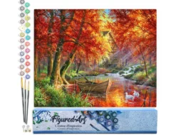 Peinture par numéro rivière d'automne .